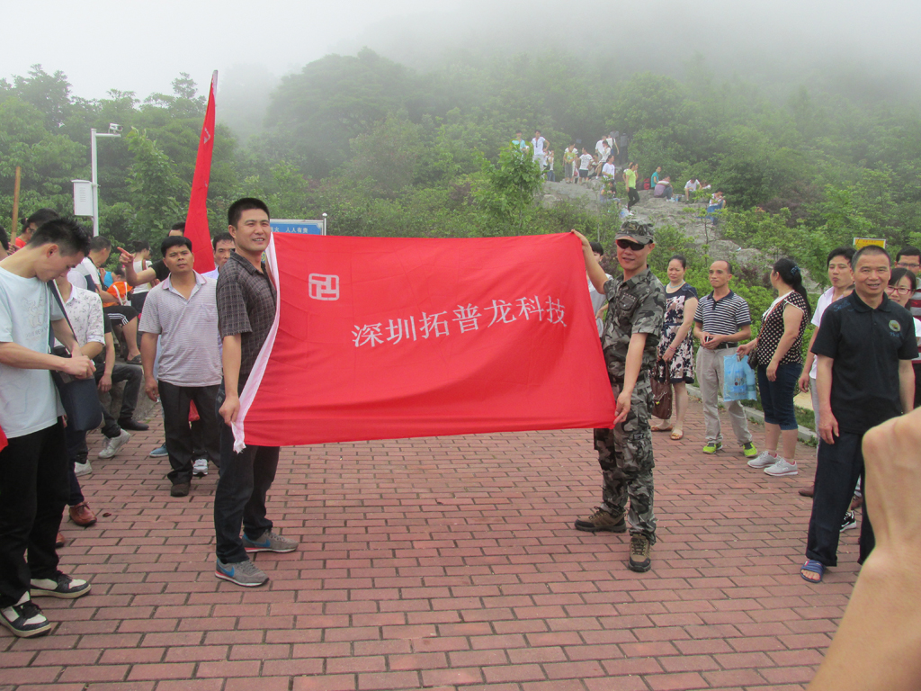 拓普龍2015年“五一”節(jié)組織爬山活動。(圖7)